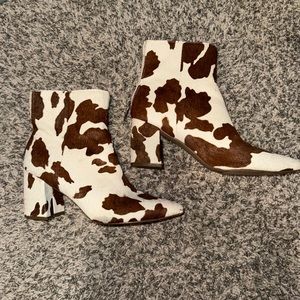 Steve Madden Cowprint booties